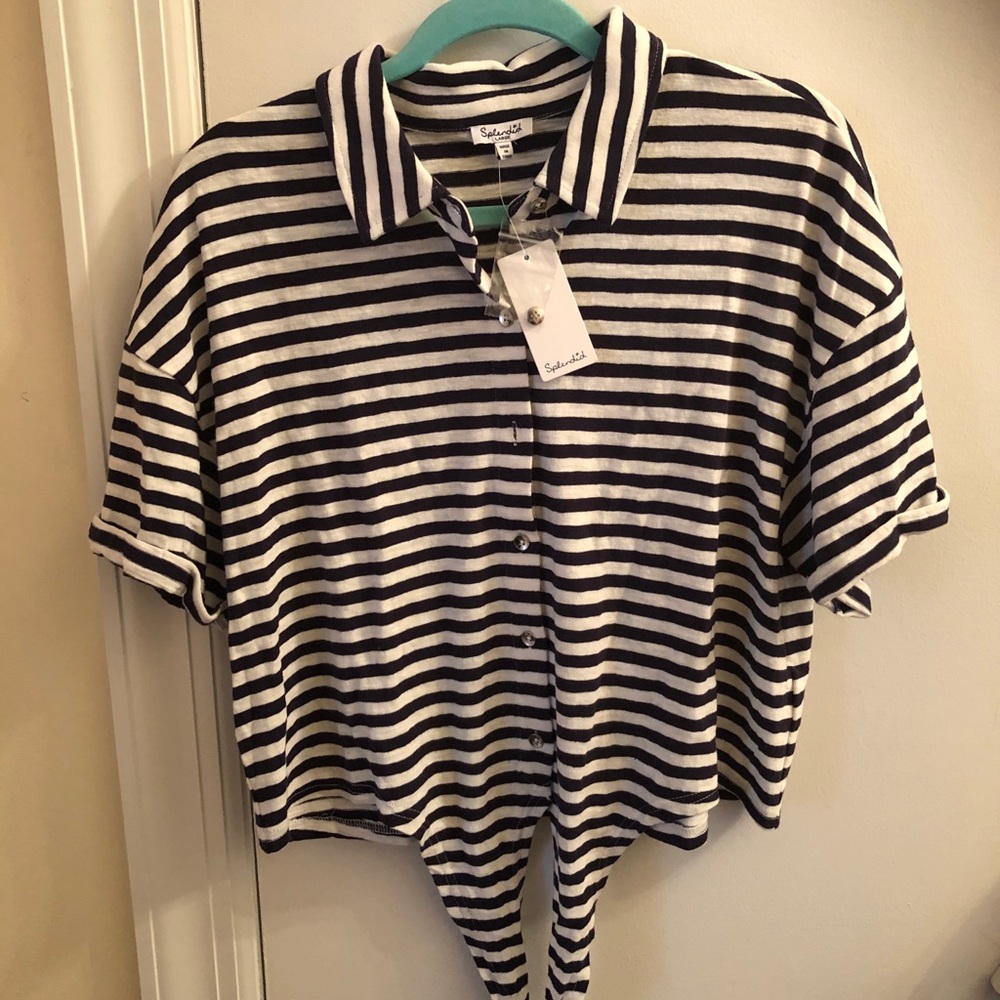 SPLENDID Tie Front Summer Top